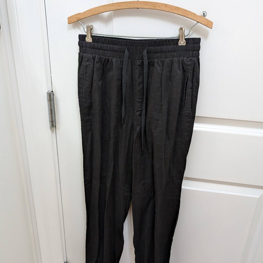Universal Standard NWT Size 2-4 Black Shoreline Linen Joggers